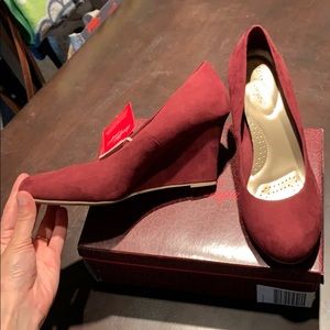 Brand new, still in box wedge heels